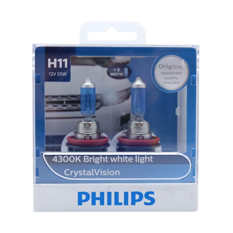 Jual Philips Crystal Vision H11 4300k Lampu Halogen Murah
