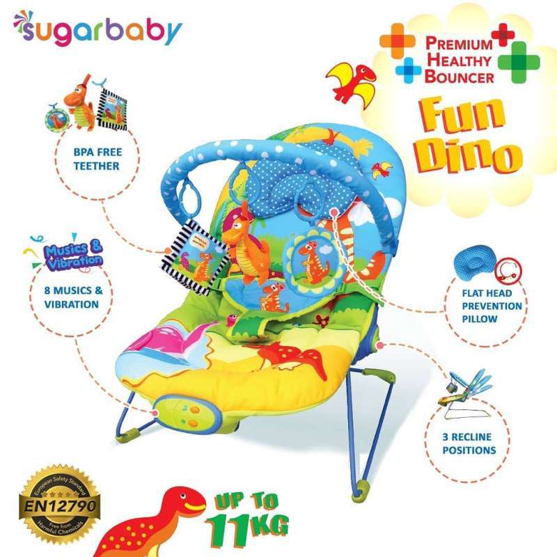 Dinosaur baby bouncer top