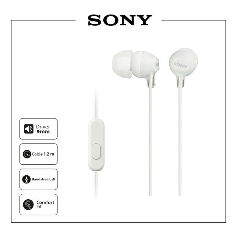 Promo SONY MDR-EX15AP In Ear Earphone With Mic / EX15AP / EX-15AP ( Sony  Audio By ANP ) di Seller ANP Sony Audio Official Store - Kota Jakarta  Pusat, DKI Jakarta | Blibli