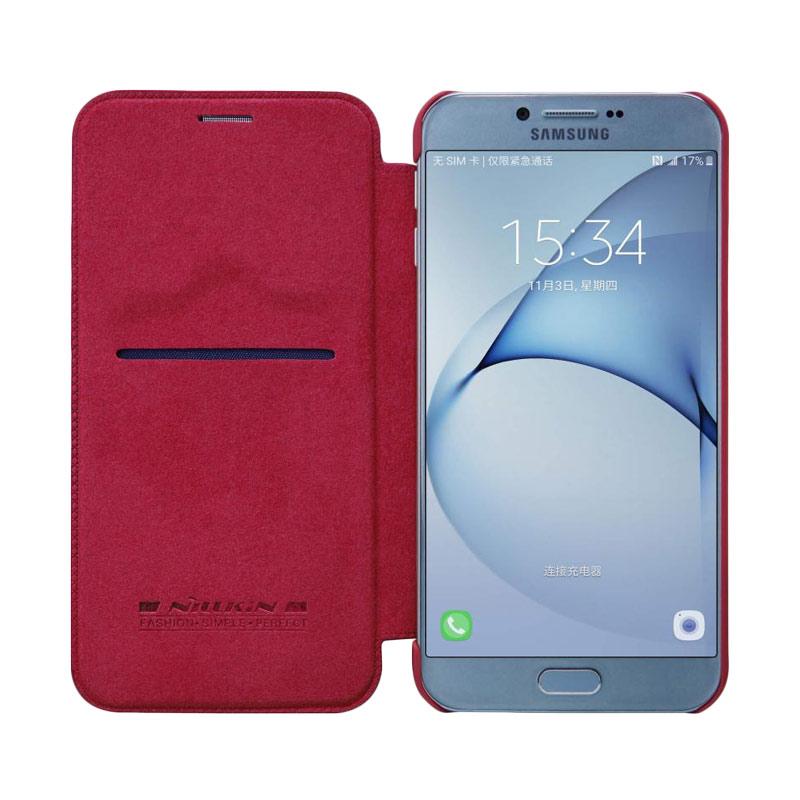 Promo Nillkin Qin Leather Flip Cover Casing For Samsung Galaxy A8 - Main Image