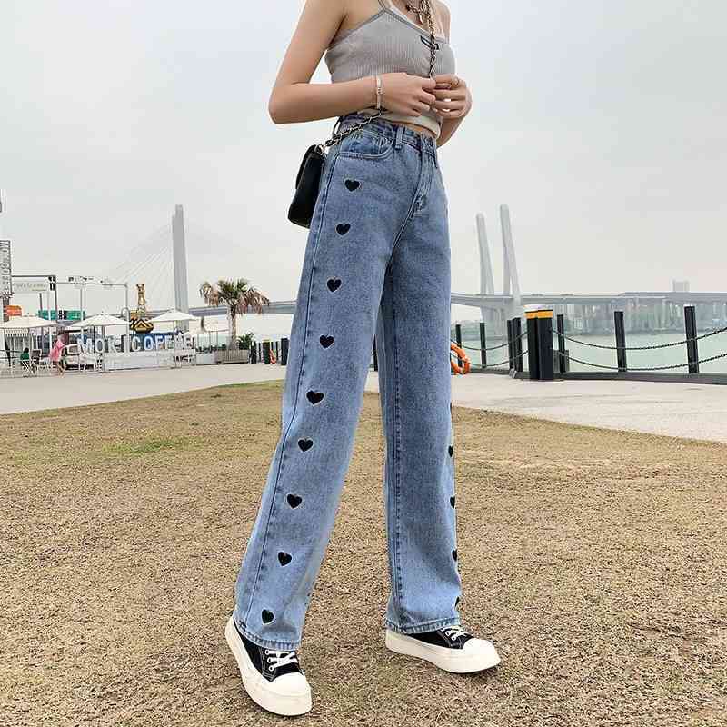 Promo J18 Celana Panjang HW Kulot Jeans 