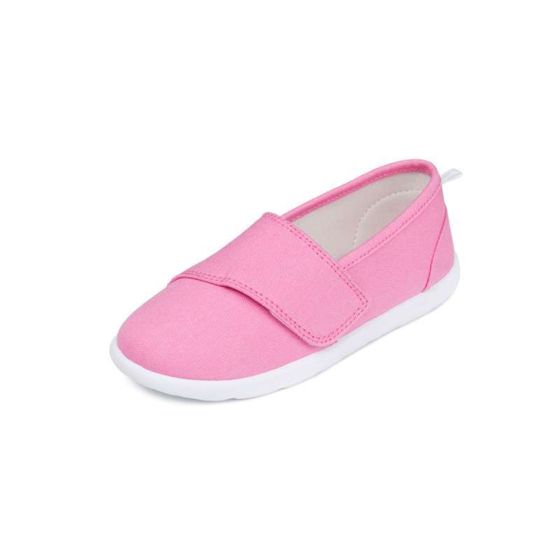 pink canvas pumps