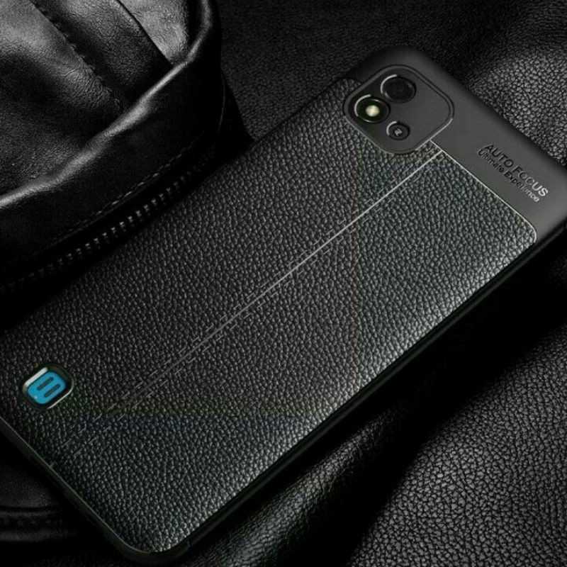 Autofocus Realme C20 C21 Softcase Silikon Leather Case Kulit Shockproof  Casing Silicone TPU Cover