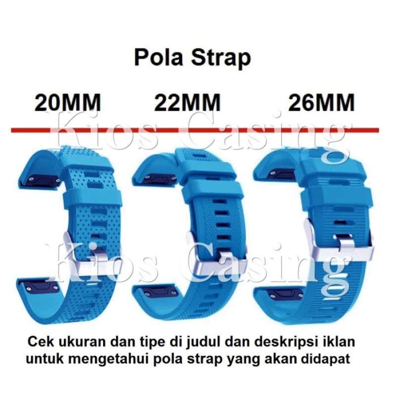 Promo Promo Tali Jam Strap Silikon Garmin Fenix 3 5X Plus 6X Pro 26 MM 26MM  Band - Midnight Blue Murah di Seller merkujip - Kota Jakarta Timur, DKI  Jakarta | Blibli
