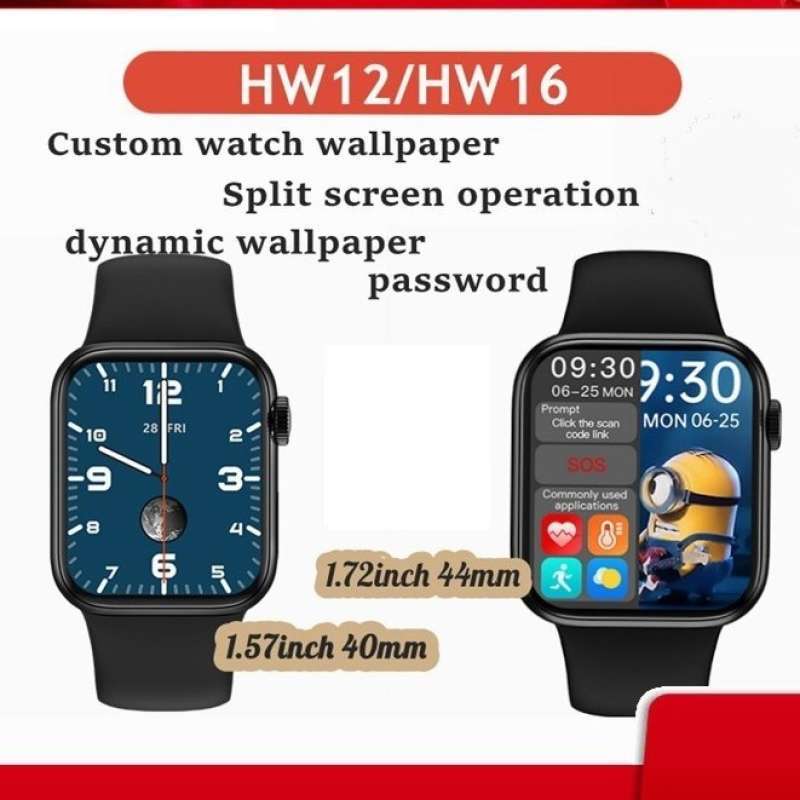 HW12 Smart Watch 40mm Full Screen With Rotating Key Heart Rate MNT