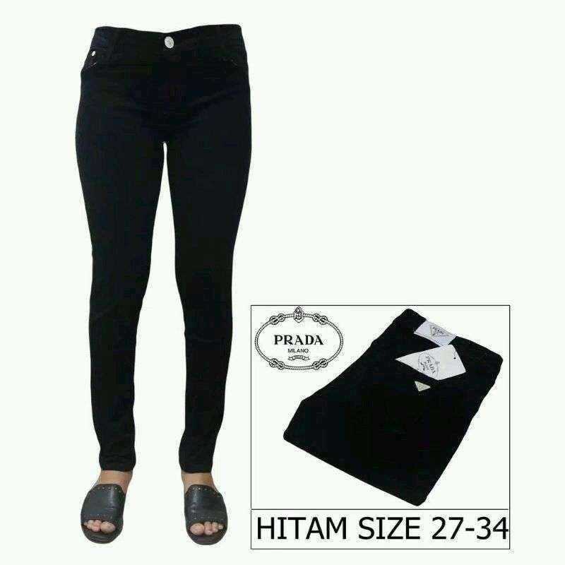 Jual PRADA celana panjang jeans wanita skinny 27 32 di Seller