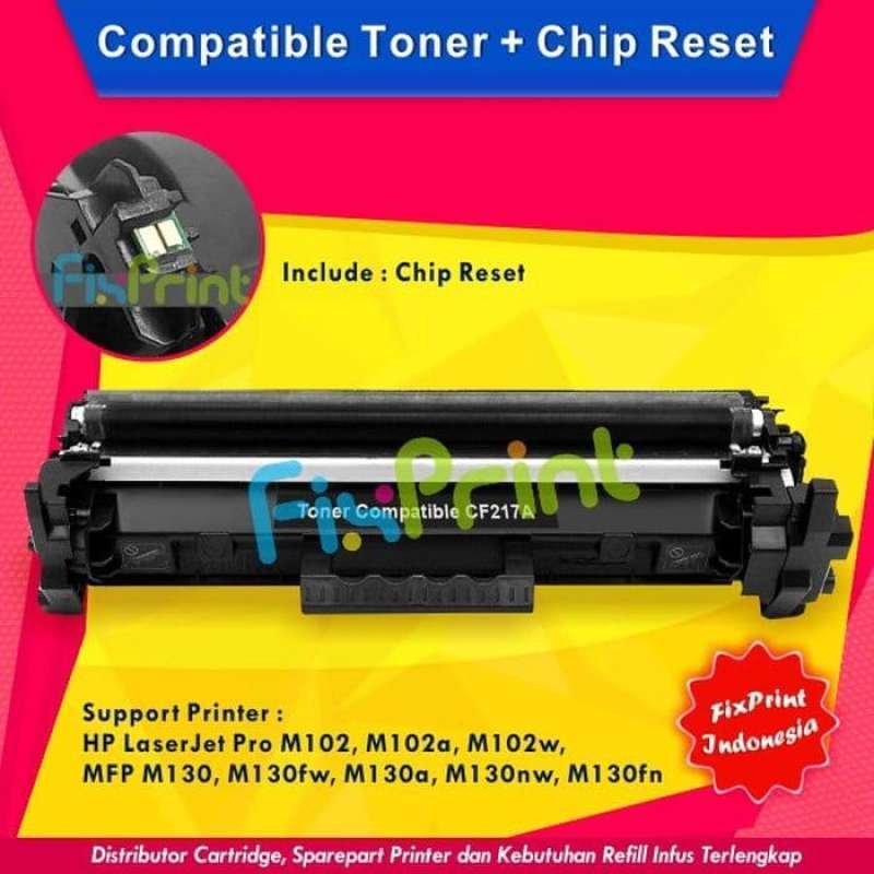 Promo Compatible Toner HP 17A CF217A + CHIP Cartridge Printer HP M102a M130  di Seller CANDY - Kab. Bekasi, Jawa Barat | Blibli
