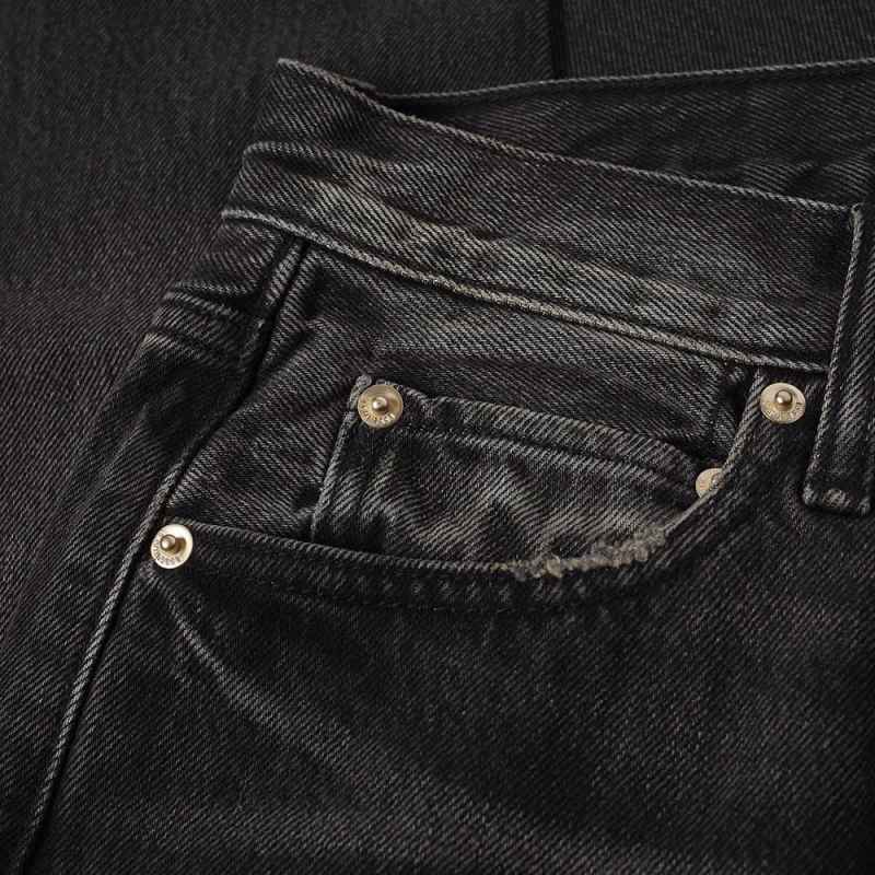 black denim jeans