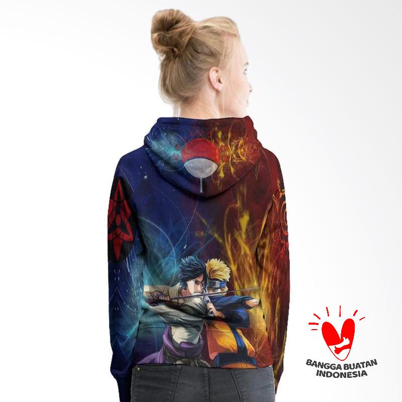 Fika Tema Naruto 3d Full Print Sublimation Model Pullover Art 3 Jaket Hoodie Sweater Wanita Multicolor Pre Order