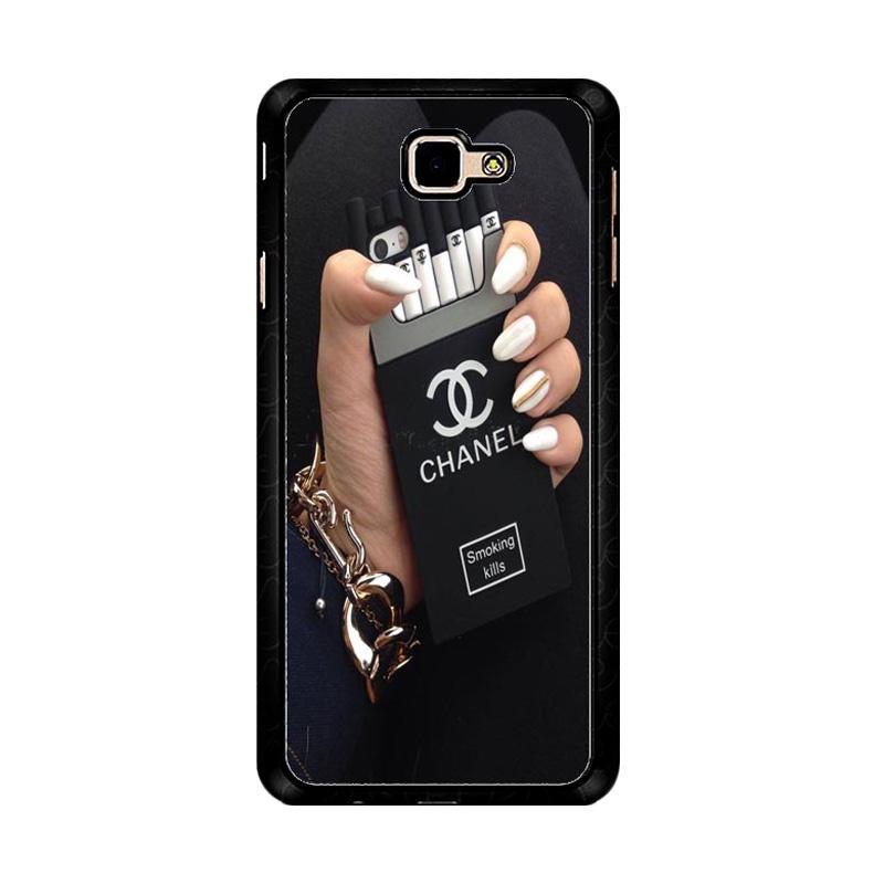 Jual Acc Hp Black Chanel Cigarette X4854 Custom Casing For Samsung