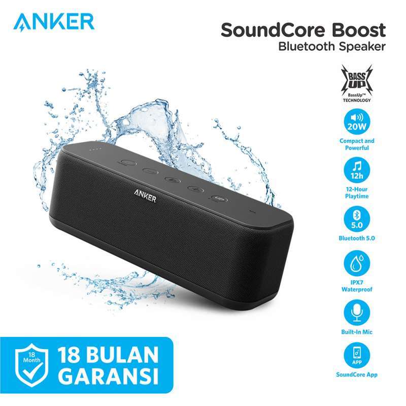 Jual Anker Soundcore Boost Ipx7 Bluetooth Speaker A3145 alt 2 3