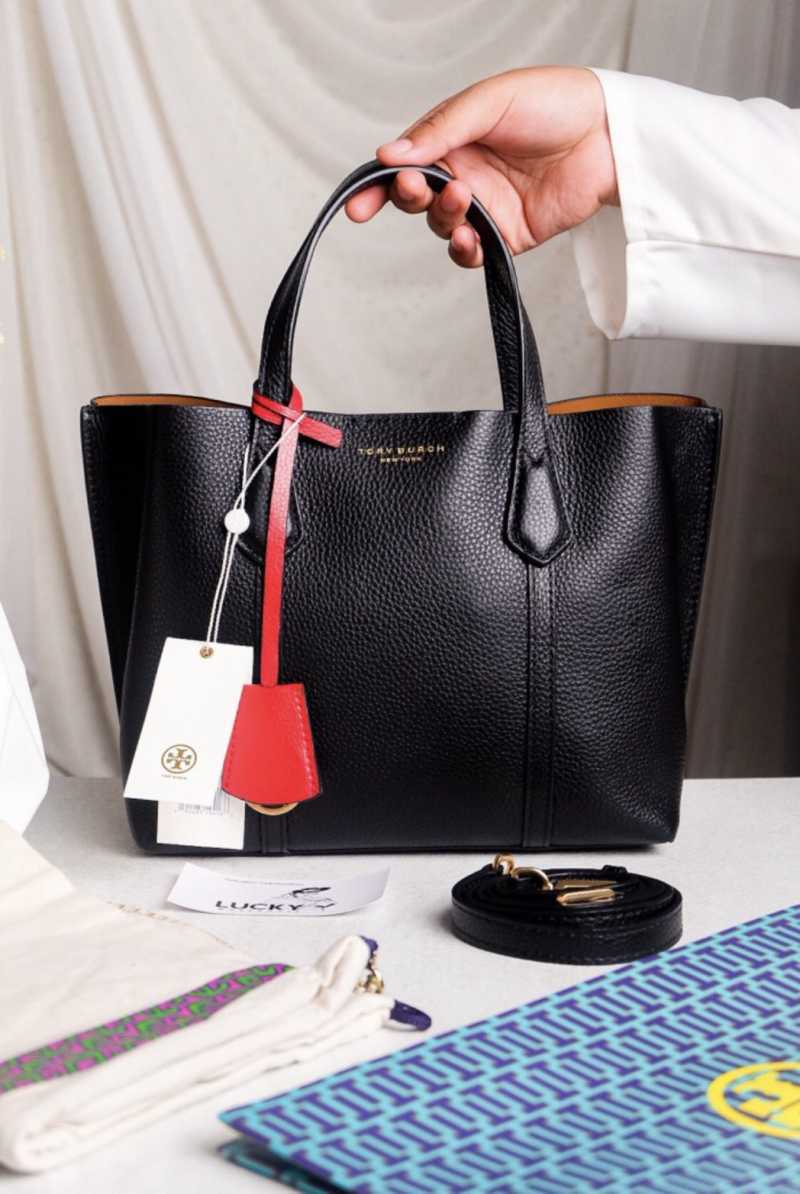 perry triple compartment tote