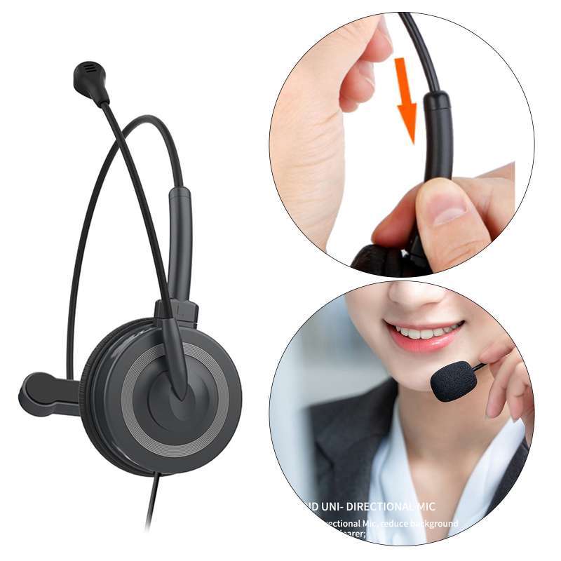 USB Headset Wired Headphone 