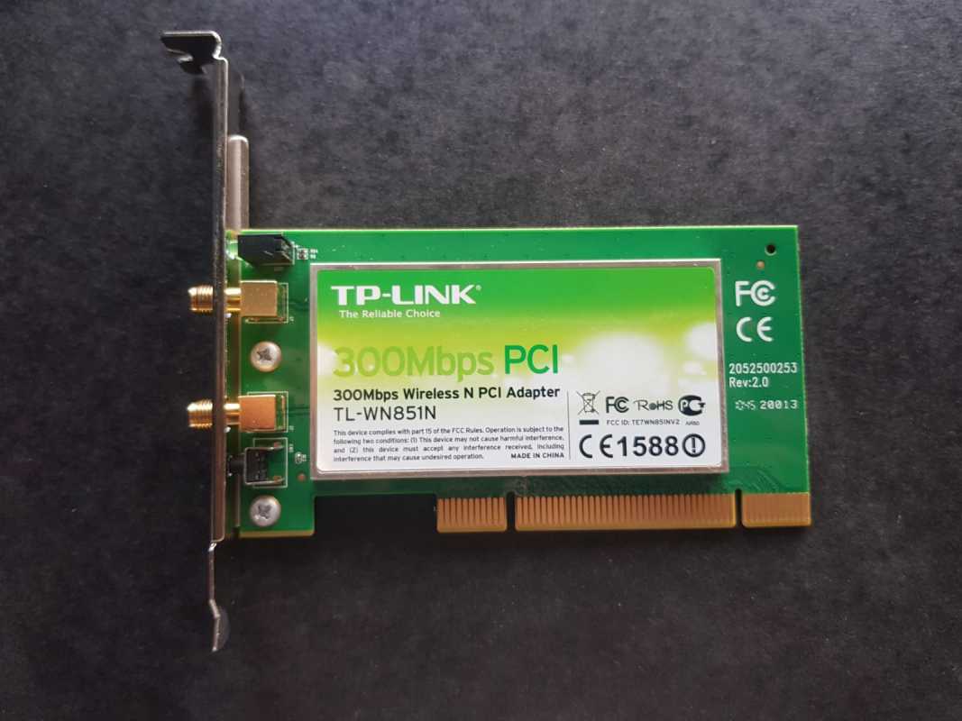 TL-WN851ND, Adaptateur PCI WiFI N 300Mbps