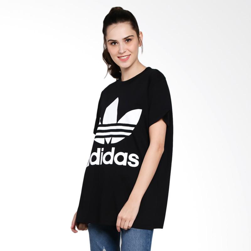 Jual adidas Originals Women Big Trefoil Tee T Shirt Black