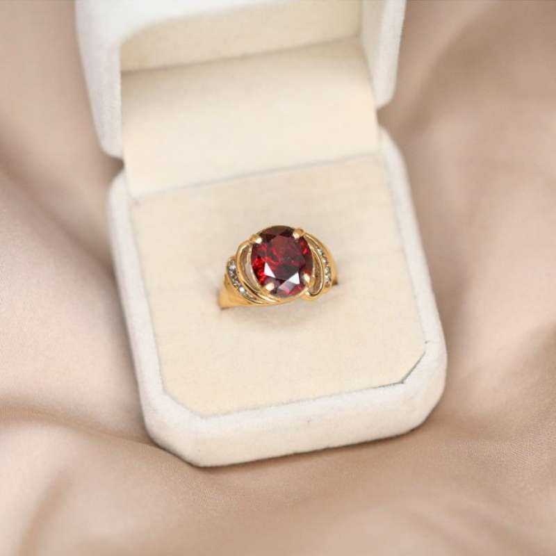 Jual CINCIN PEREMPUAN BUNGA PERMATA AMERICAN DIAMOND EKA SWASA