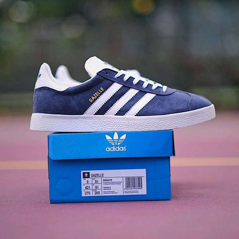 ADIDAS GAZELLE NAVY WHITE ORIGINAL 