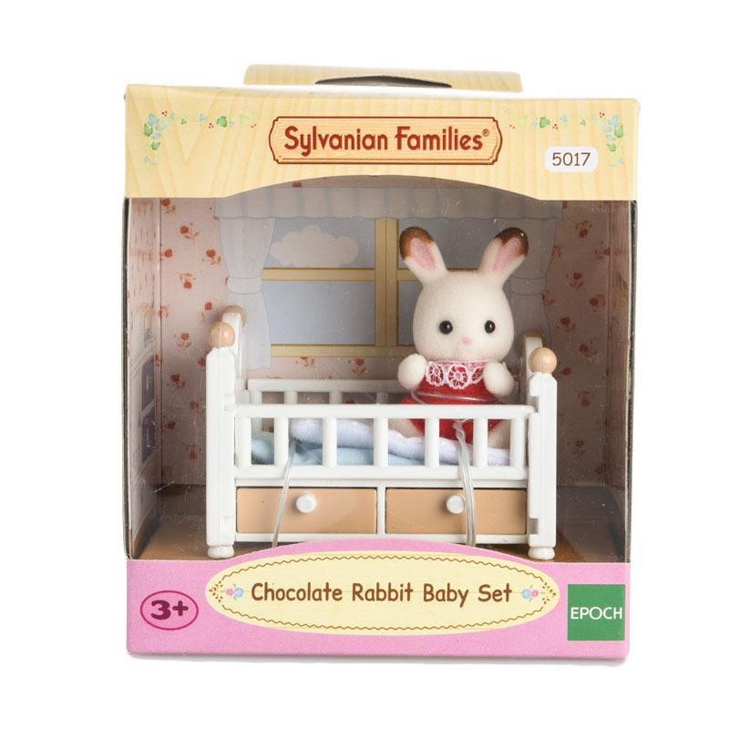 sylvanian families chocolate rabbit baby set