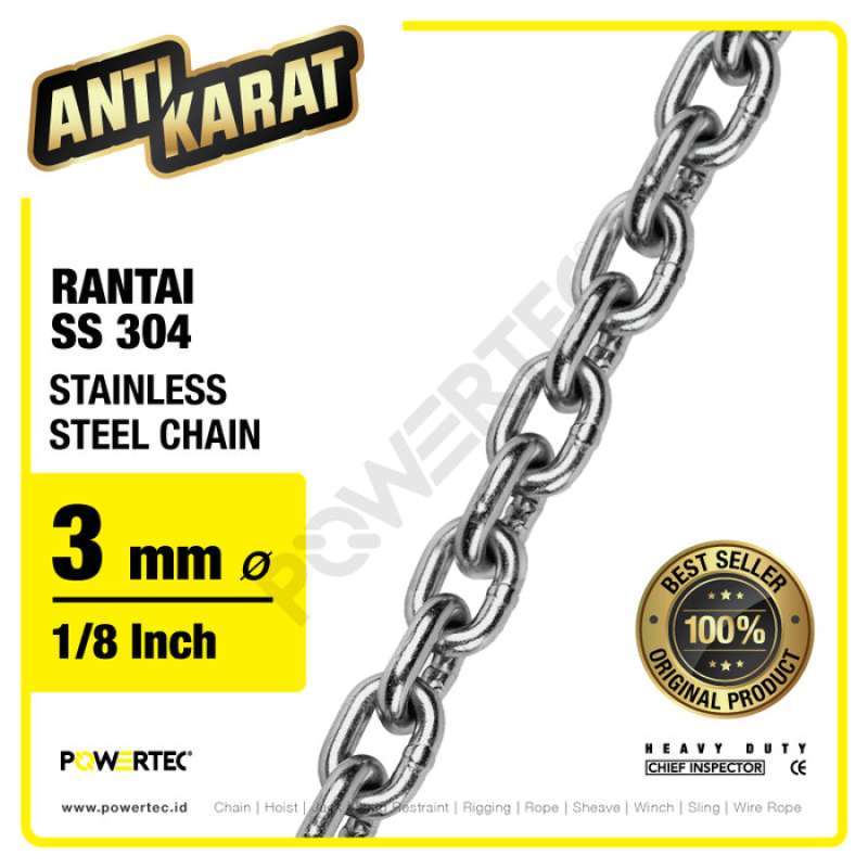 Jual Rantai SS 304 3mm Stainless Steel 