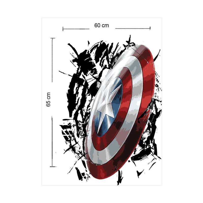 Jual Omahku Captain Amerika Weapon Wall Sticker Dekorasi