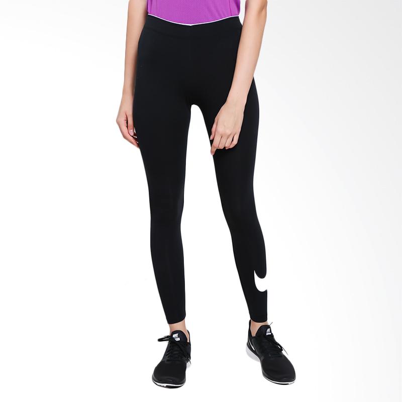 nike training high waist color block leggings in black and gold