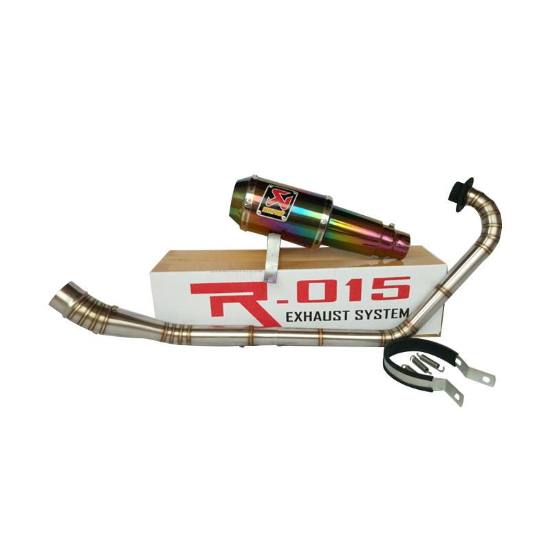 Jual Akrapovic GP M1 Rainbow Full System Knalpot Motor for Suzuki GSX 150R/ Honda CBR