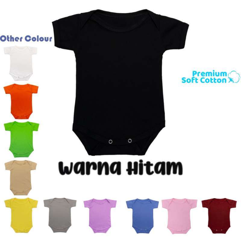 Baju Bayi Jumper Bodysuits Katun polos jumpsuit baby newborn