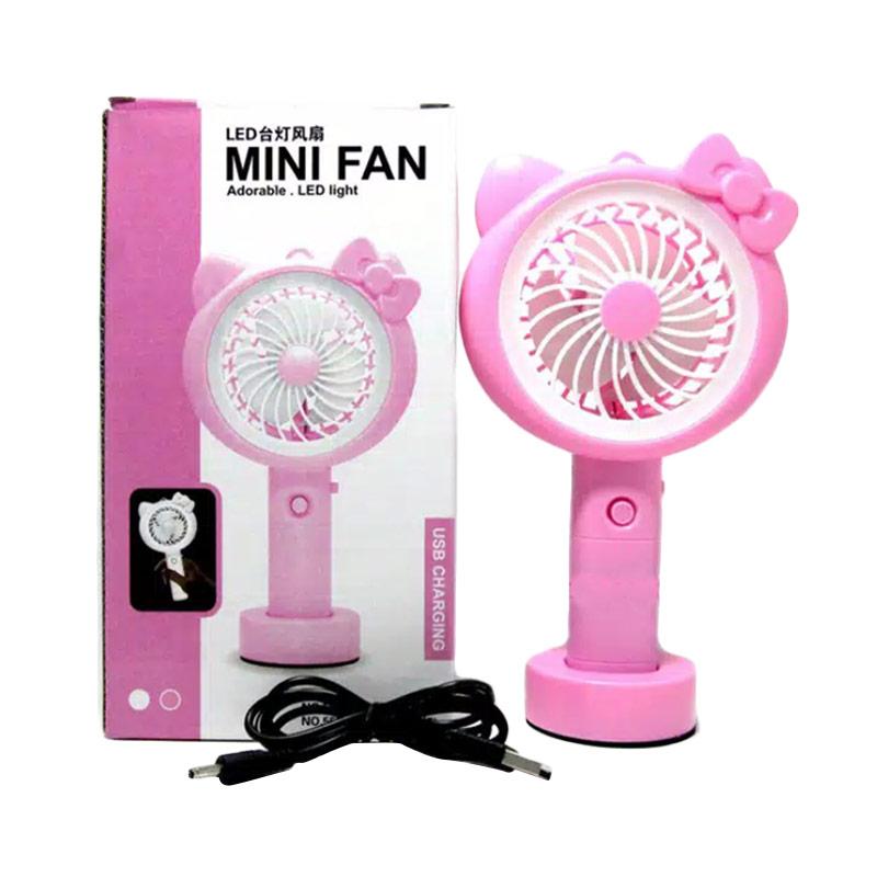 Jual No 1 Karakter Hellokitty Led Kipas Angin Mini Portable Online