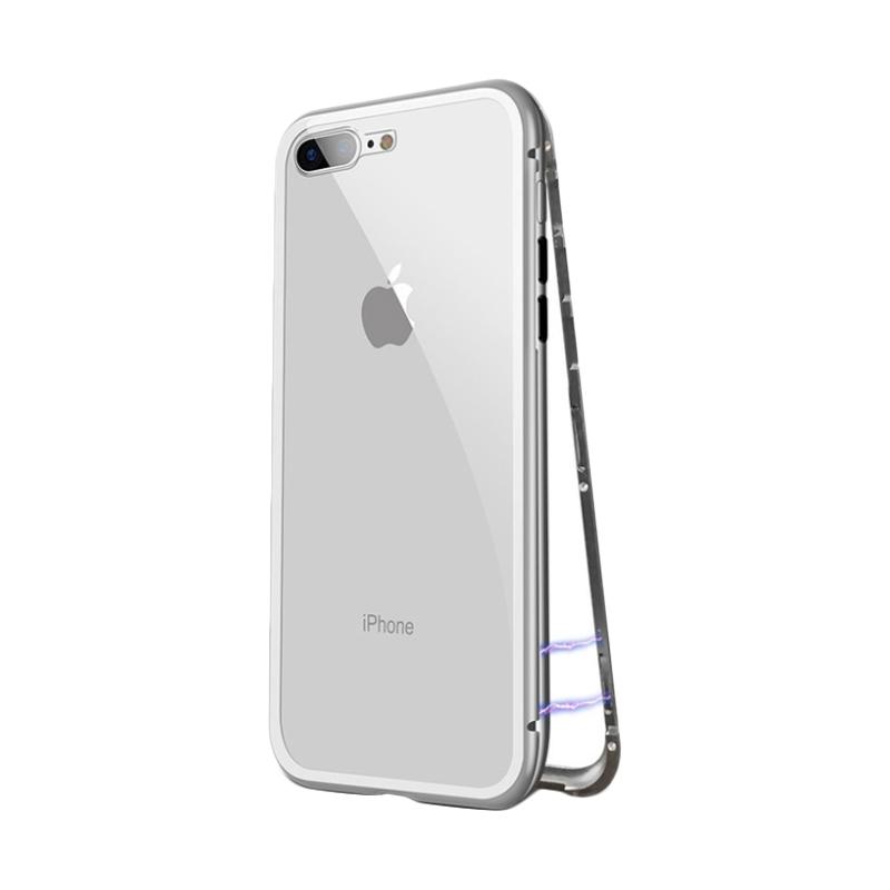 Jual Oem Transparent Aluminium Magnetic Casing For Iphone 7 Plus