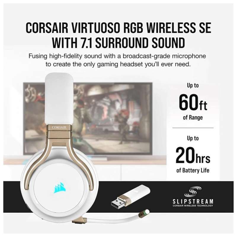 Jual Jual Corsair Virtuoso Pearl Rgb 