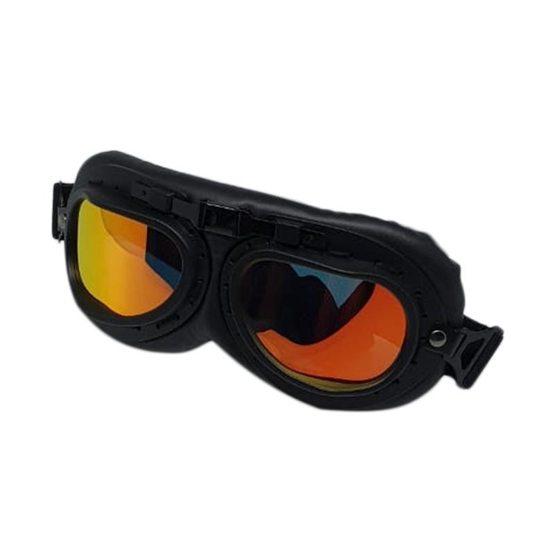 Snail Helmet Goggle Classic Visor Iridium Red Kacamata Motor