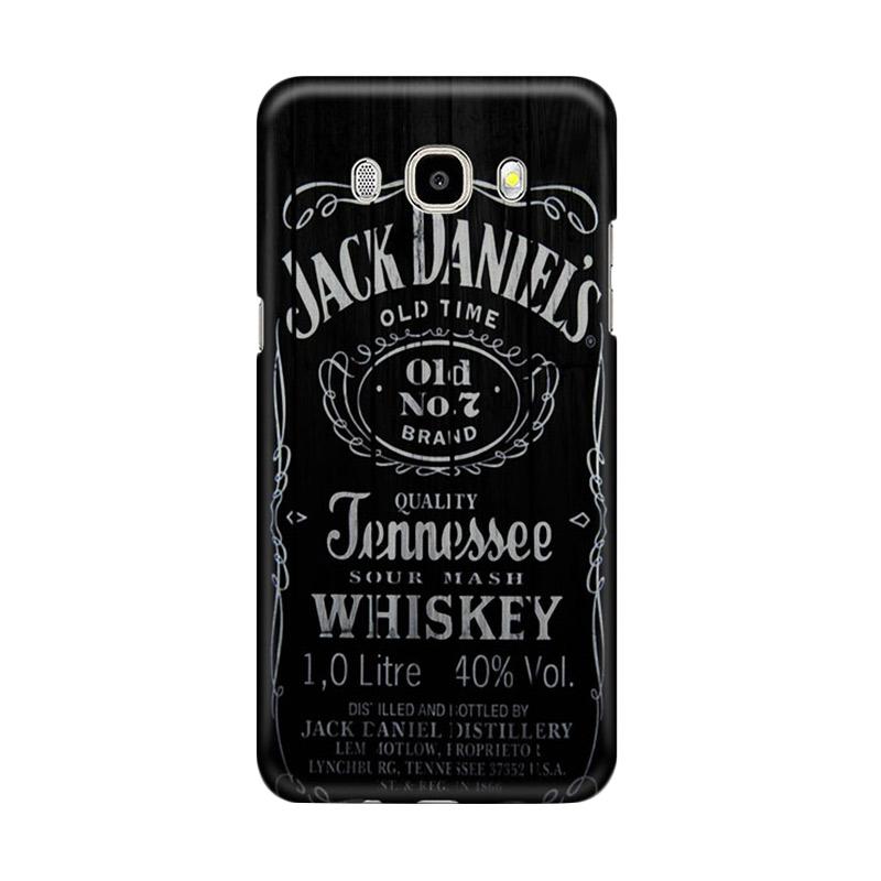Indocustomcase Jack Daniels Logo Black Cover Casing for Samsung Galaxy J7  2016