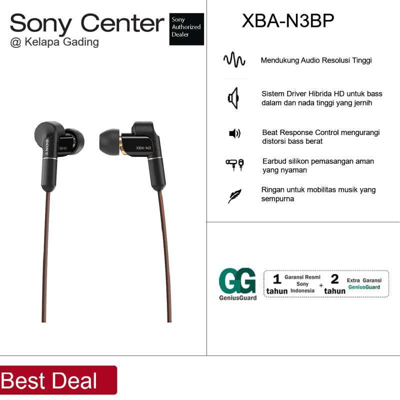 SONY XBA-N3BP Hi-Res Audio In-ear 
