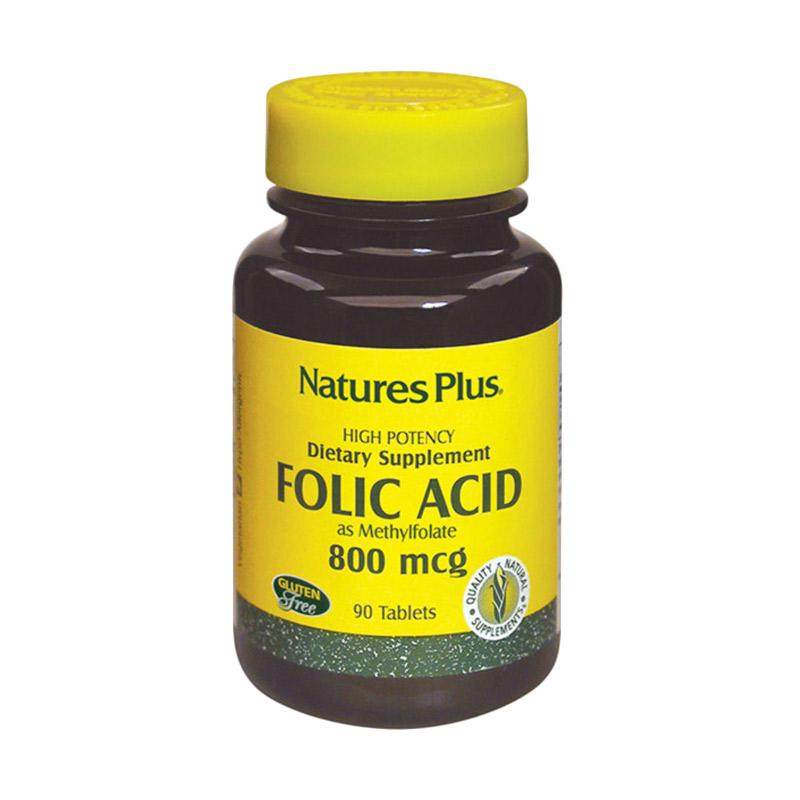 Jual Nature S Plus Folic Acid 800 Mcg Suplemen Original Usa 90 Tablet Online November 2020 Blibli