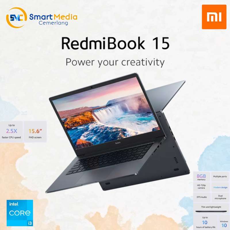 Promo Laptop Xiaomi Redmibook 15|i3-1115g4|8gb|256gb Fhd