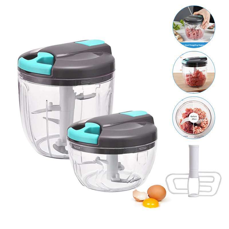 freemir Alat Penggiling Portabel Blender Pencincang Bumbu Dapur Manual  Daging Multifungsi Stainless