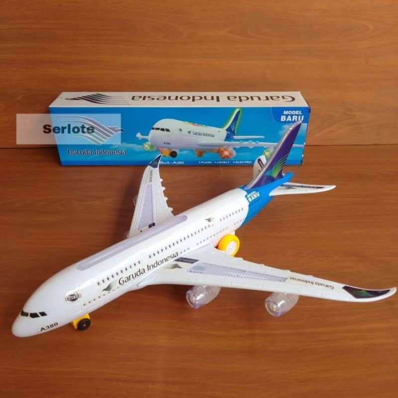 Mainan Pesawat Garuda Indonesia A380 Jumbo Model Baru