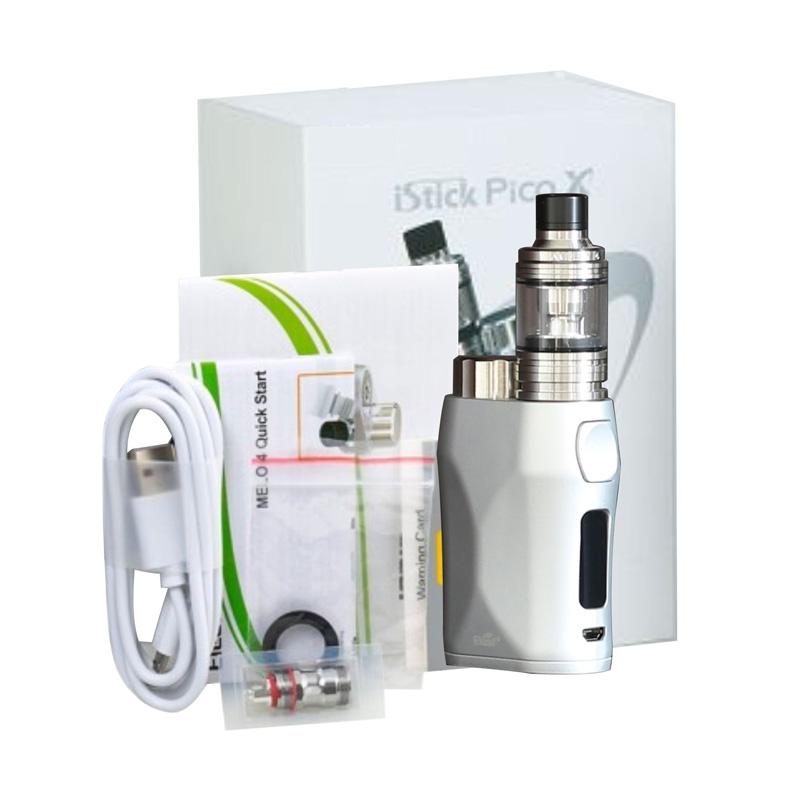 Eleaf Istick Pico X With Melo 4 Starter Kit Vaporizer Authentic Silver 75 W Terbaru Juli 2021 Harga Murah Kualitas Terjamin Blibli