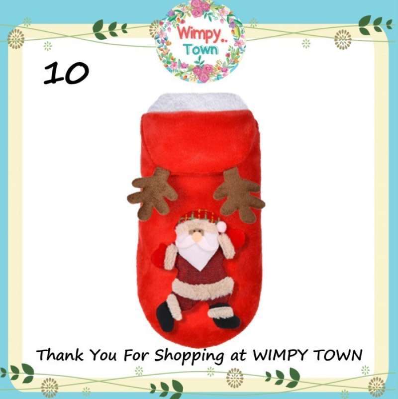 Jual Wimpy Town Baju Natal Anjing Kostum Anjing Baju Kucing ...
