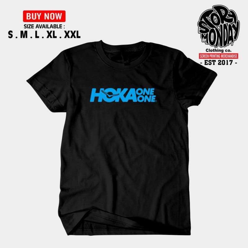 Jual Kaos Baju Sablon HOKA ONE ONE Kaos Olahraga katun Combed 30s
