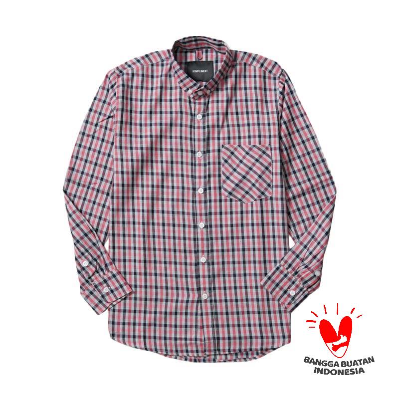 Promo Kompliment Flannel Shirt Atasan 