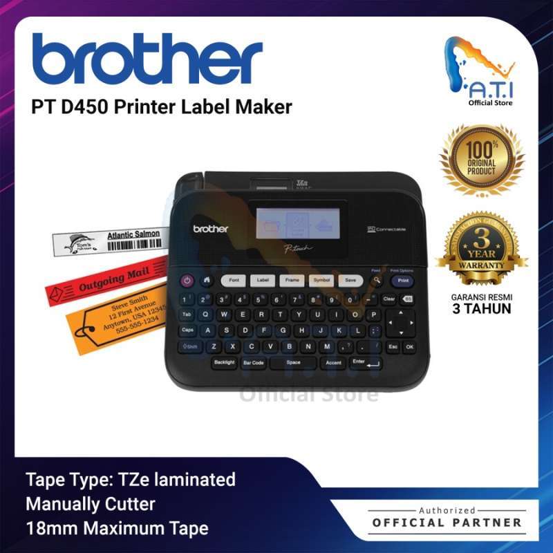 BROTHER Printer Label Maker Pc Connectable PT D450 Label Printer D 450