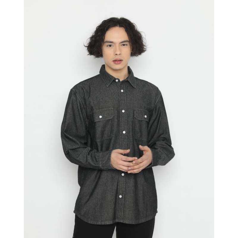 Jual Erigo Long Shirt Bloom Black Terbaru Desember 2021 harga murah -  kualitas terjamin - Blibli