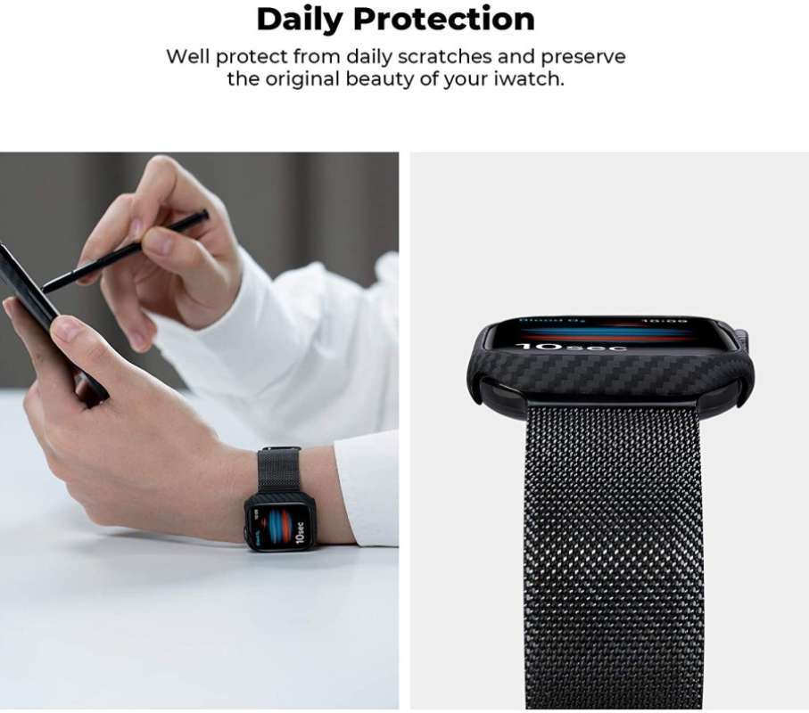 Promo PITAKA Air Case Apple Watch Series 6/SE/5/4 REAL ARAMID CARBON - 44  MM Bening di Seller Tubruks - Kota Jakarta Barat, DKI Jakarta | Blibli