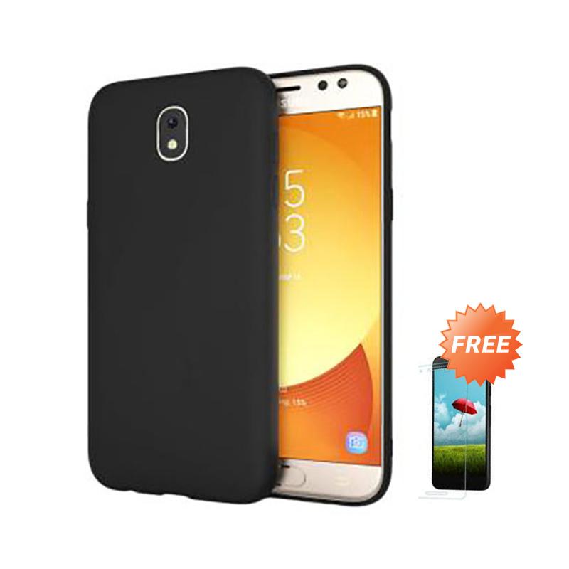 Jual Oem Slim Softcase Casing For Samsung Galaxy J7 Pro Or J730 5 5 Inch Hitam Solid Free Tempered Glass Online Oktober 2020 Blibli Com