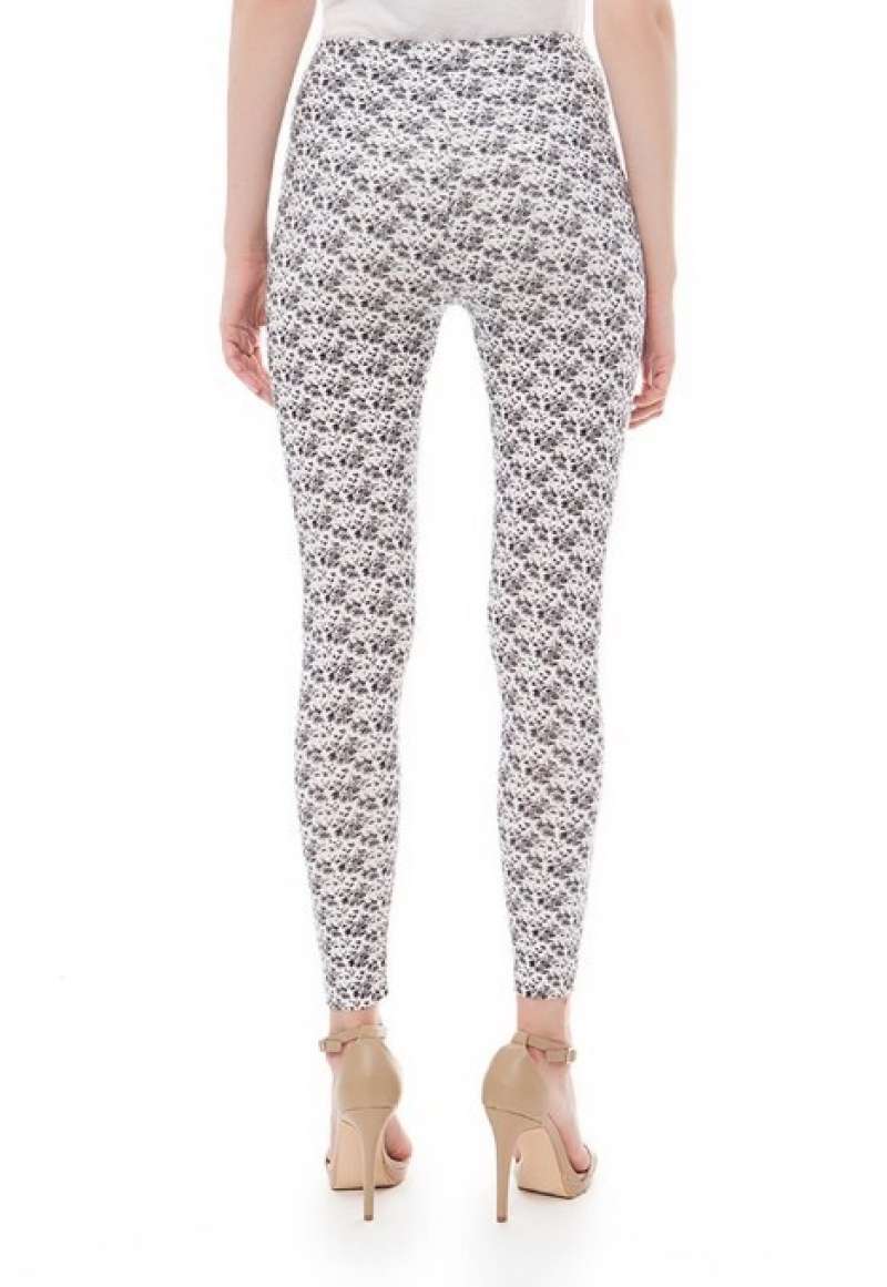 Woman'S Roses Etk4Black Legging 