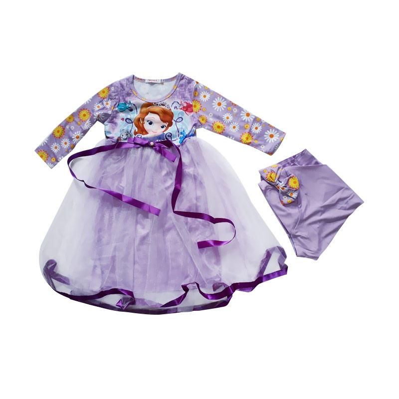 Jual Ivory Sofia Import Khaffa Boutique Baju Gamis Anak Perempuan Ungu Online November 2020 Blibli Com