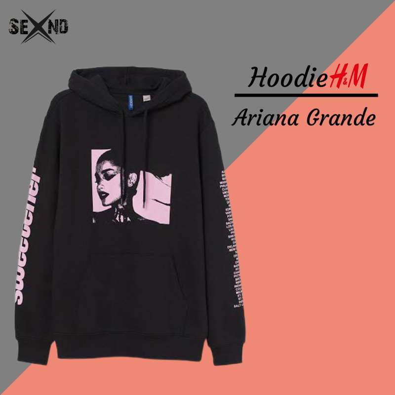 Hoodie H M Ariana Grande Black