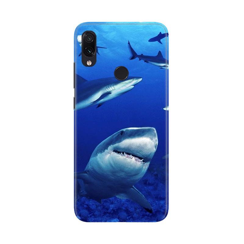 Flazzstore Shark In Water Wallpaper Y1949 Premium Casing For Xiaomi Redmi Note 7 Or Redmi Note 7 Pro