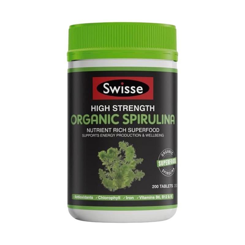 Jual Swisse High Strength Organic Spirulina Supplement 200 Tablets Online November 2020 Blibli